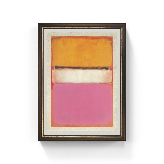 White Center (Yellow, Pink and Lavender on Rose) di Mark Rothko su pregiata carta Amalfi