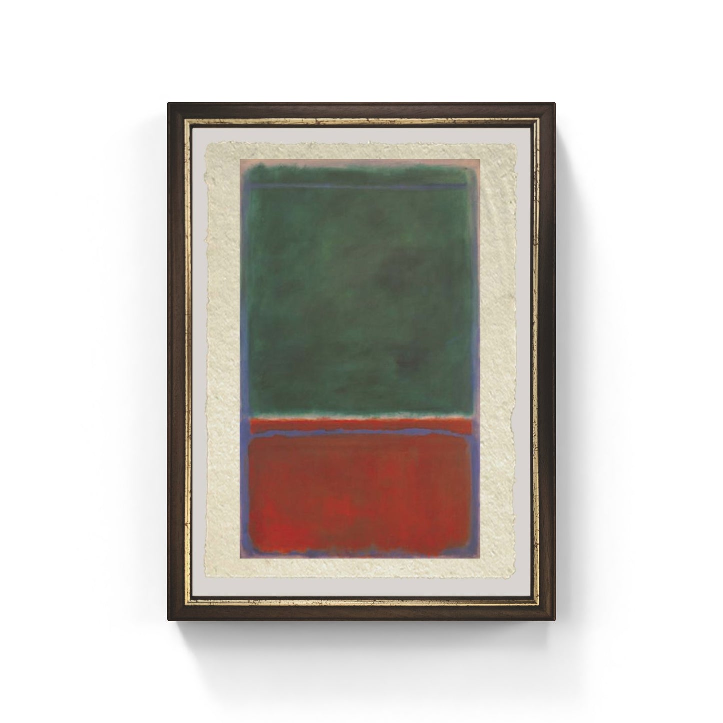 Green and Maroon di Mark Rothko su pregiata carta Amalfi
