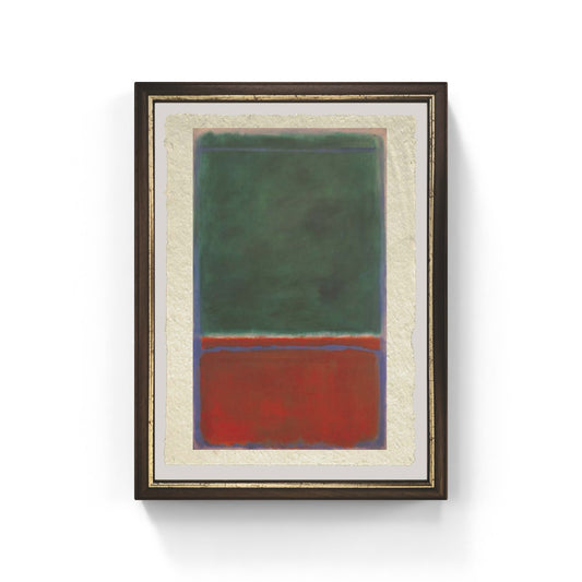 Green and Maroon di Mark Rothko su pregiata carta Amalfi