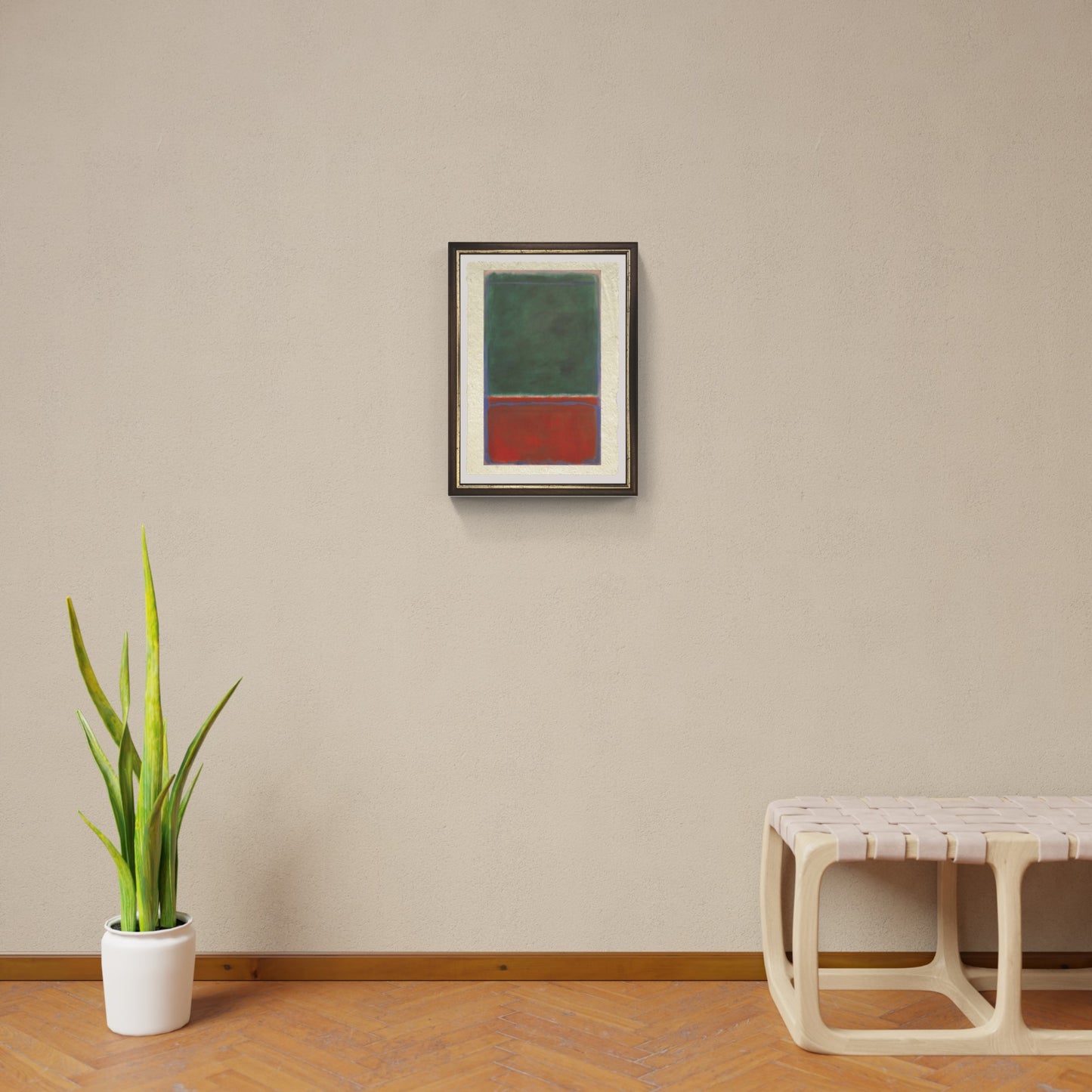 Green and Maroon di Mark Rothko su pregiata carta Amalfi