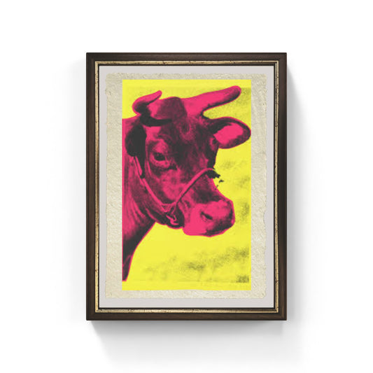Cow wallpaper di Andy Warhol su pregiata carta Amalfi