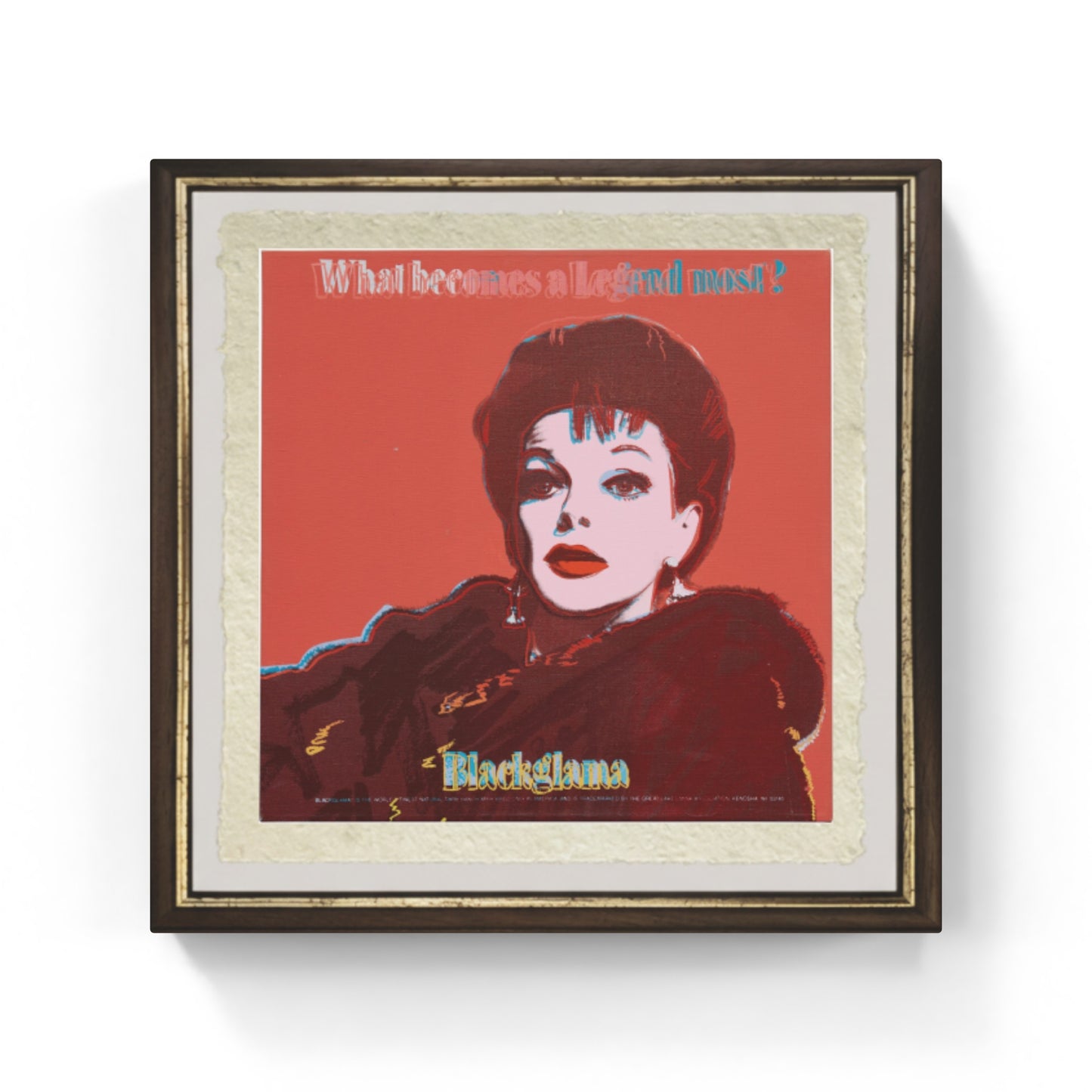 Blackglama (Judy Garland) di Andy Warhol su pregiata carta Amalfi