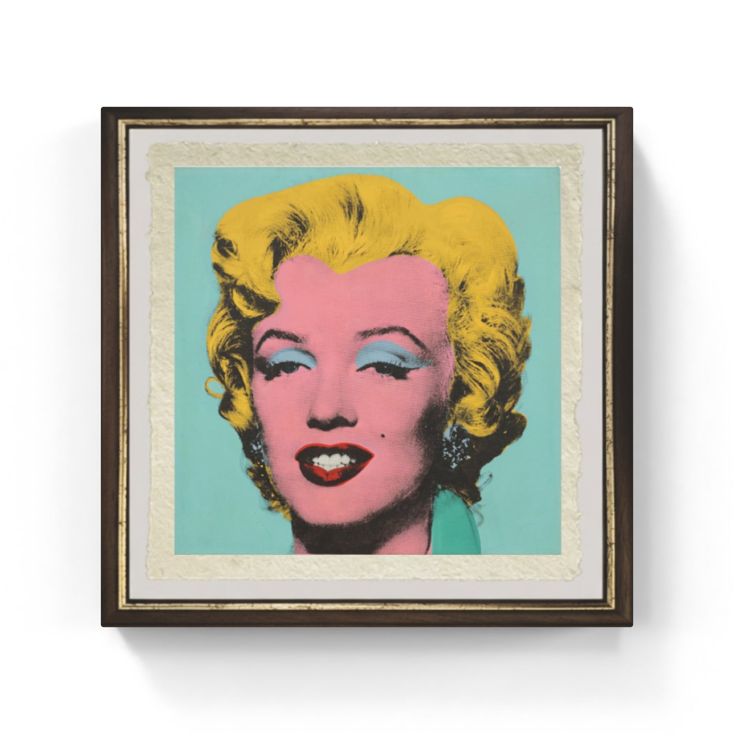 Shot Sage Blue Marylin Monroe di Andy Warhol su pregiata carta Amalfi