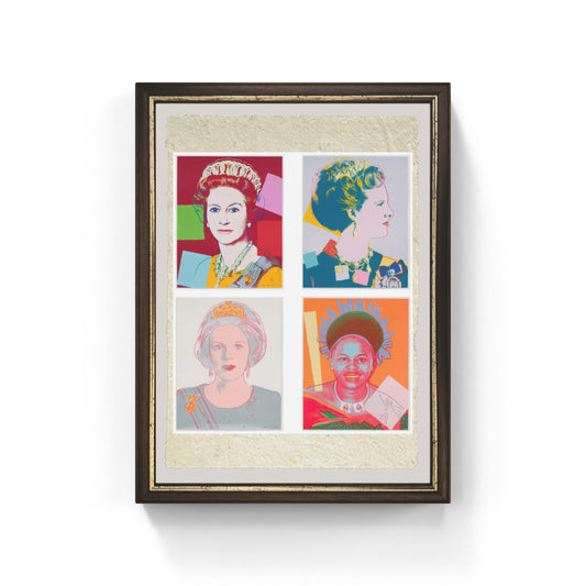 Reigning Queens di Andy Warhol su pregiata carta Amalfi