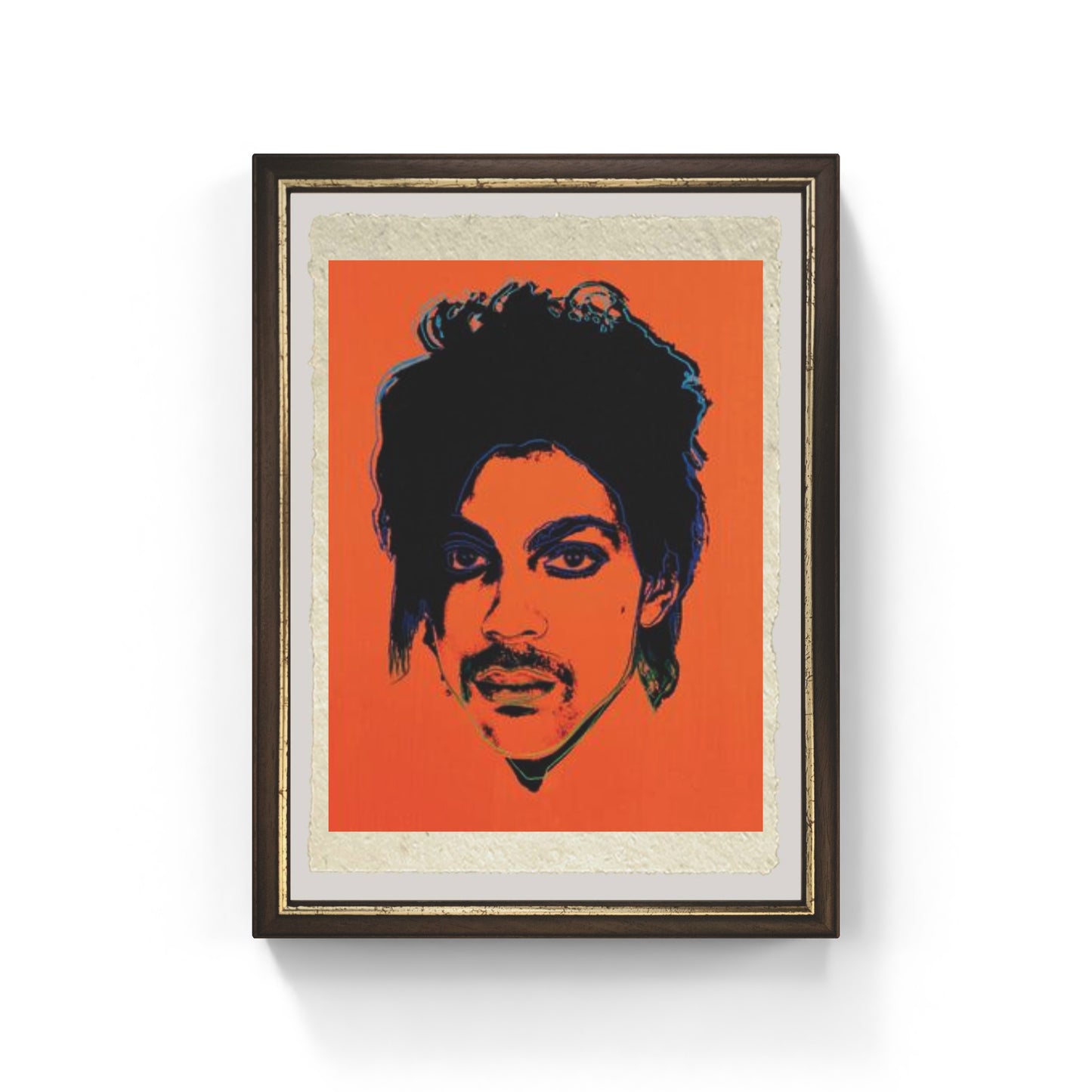 Orange Prince 1984 di Andy Warhol su pregiata carta Amalfi