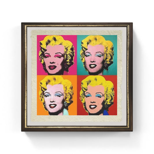 Shot Marylins di Andy Warhol su pregiata carta Amalfi