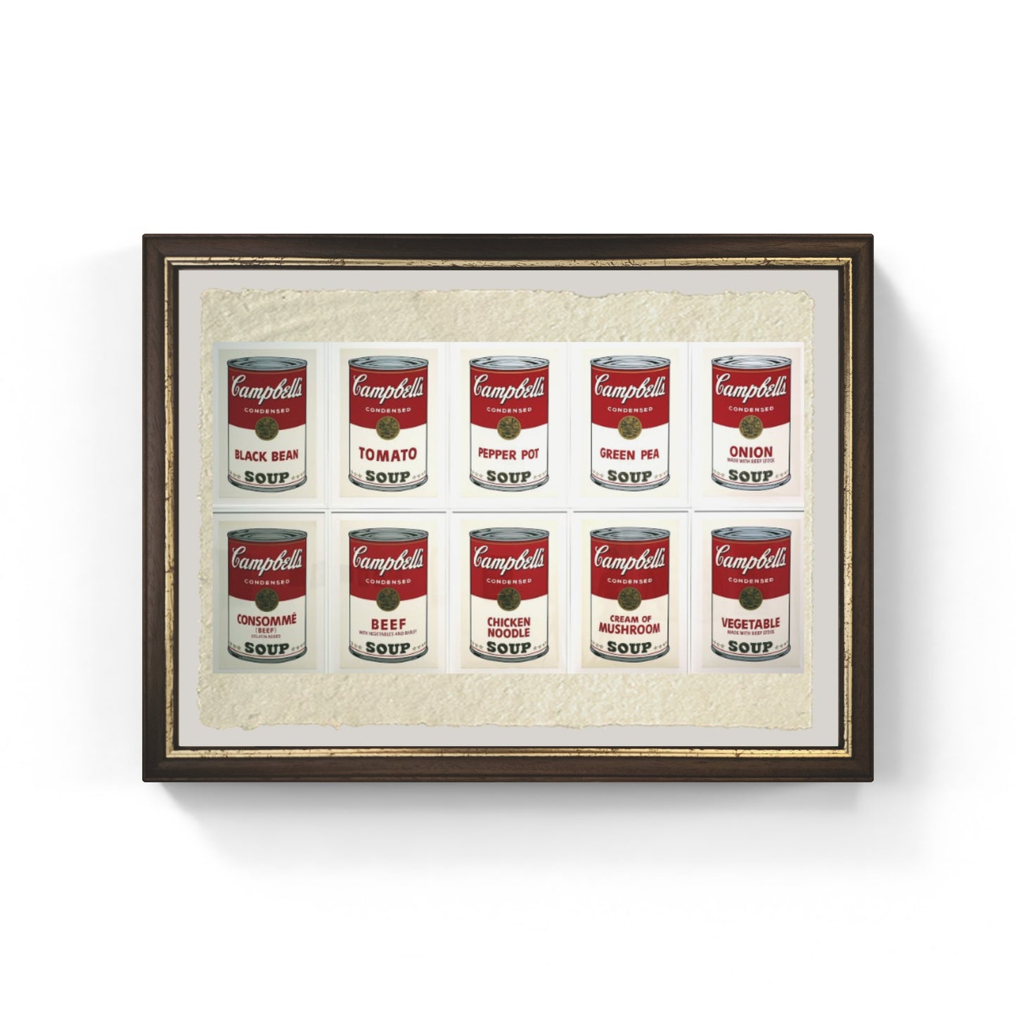 Campbell's Soup I di Andy Warhol su pregiata carta Amalfi