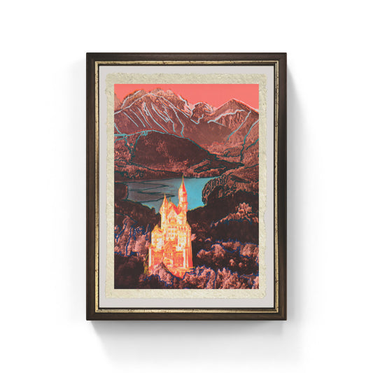 Neuschwanstein di Andy Warhol su pregiata carta Amalfi