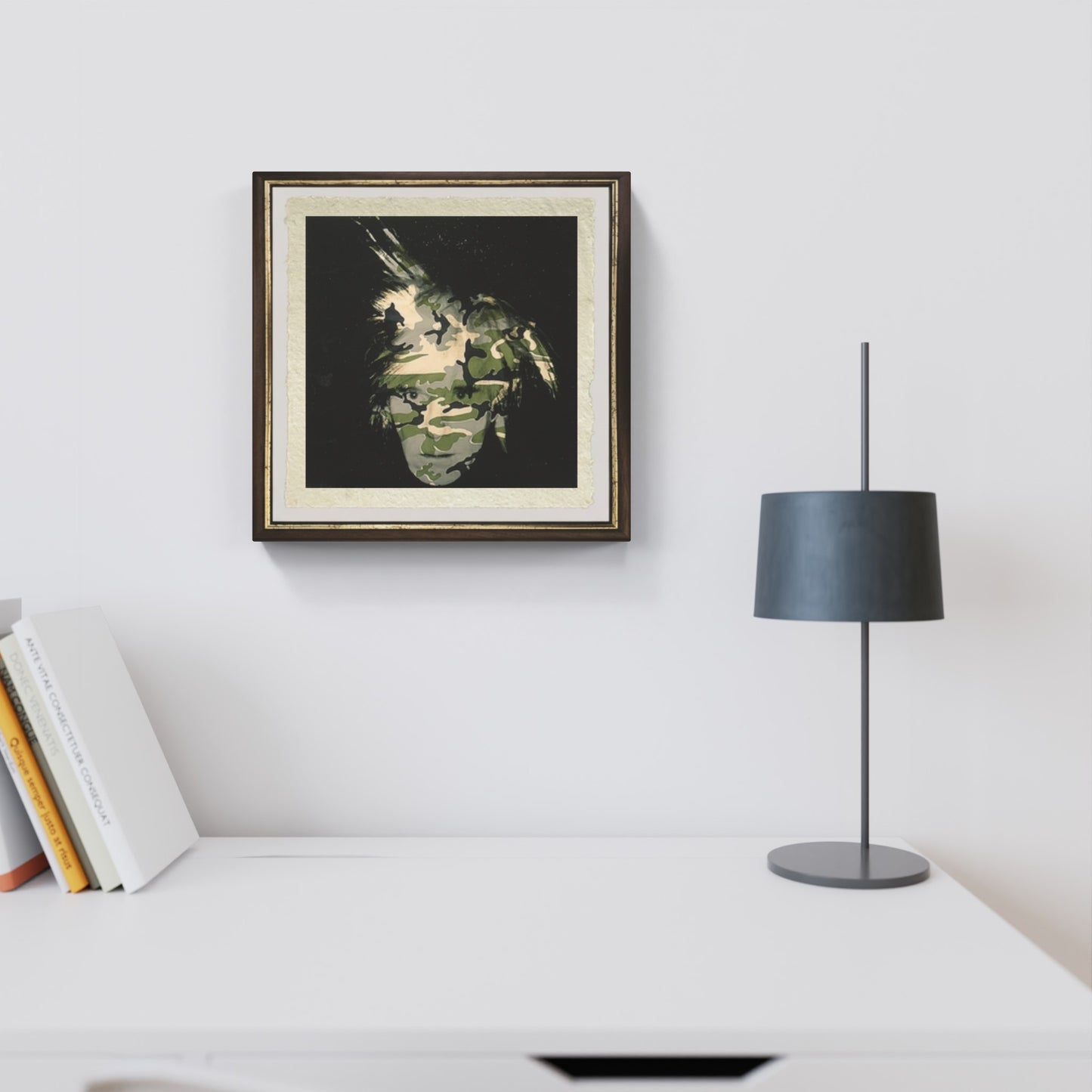 Camouflage self-portrait di Andy Warhol su pregiata carta Amalfi