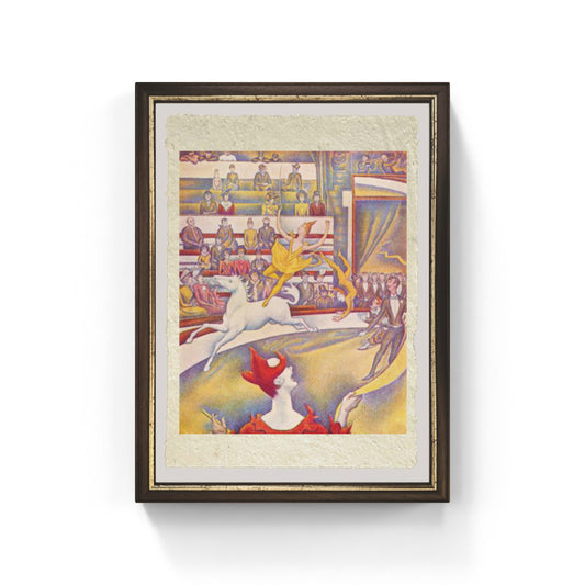 The Circus di Georges Seurat su pregiata carta Amalfi
