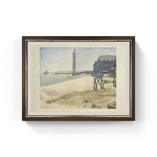 Il faro a Honfleur di Georges Seurat su pregiata carta Amalfi