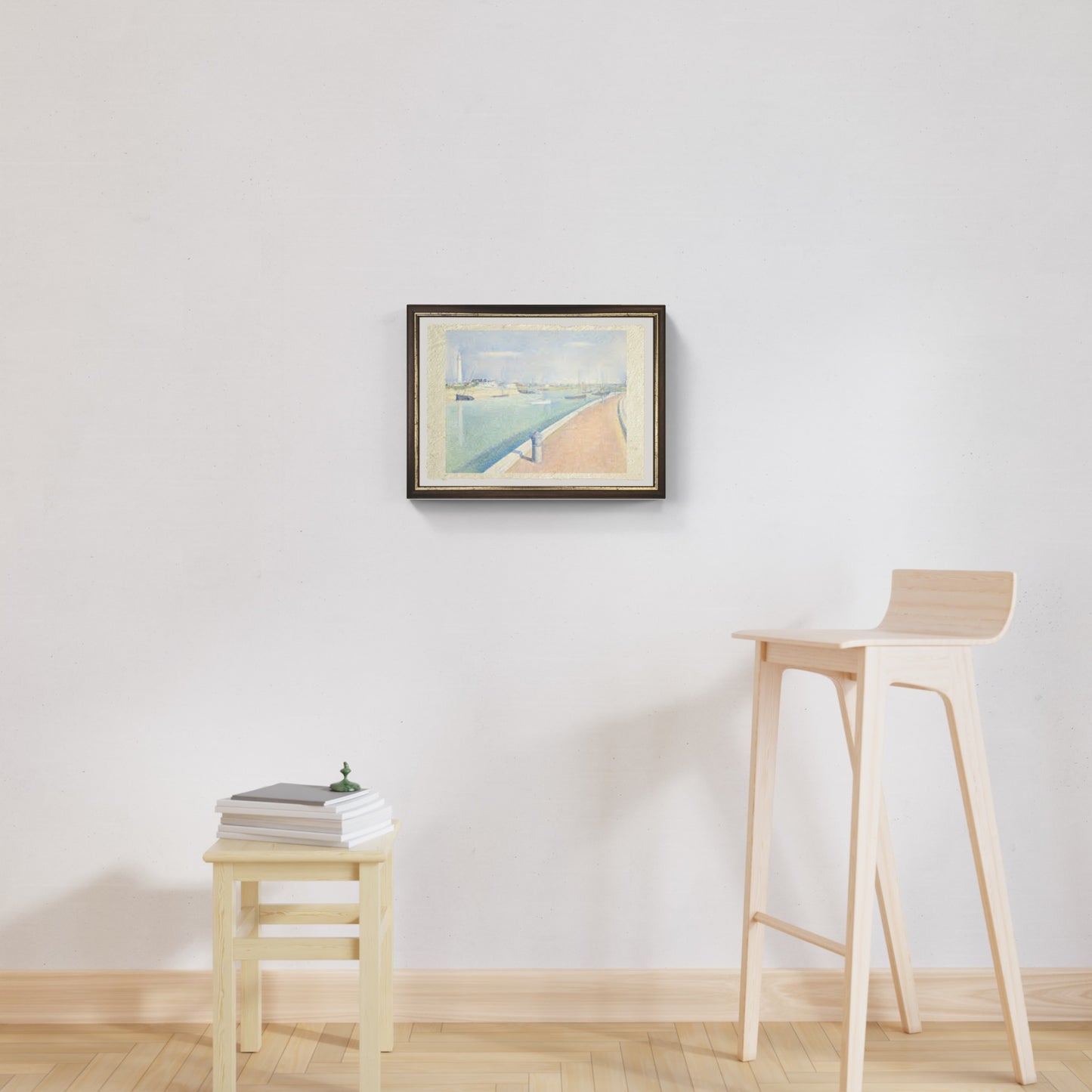 Il canale di Gravelines, Petit Fort Philippe di Georges Seurat su pregiata carta Amalfi