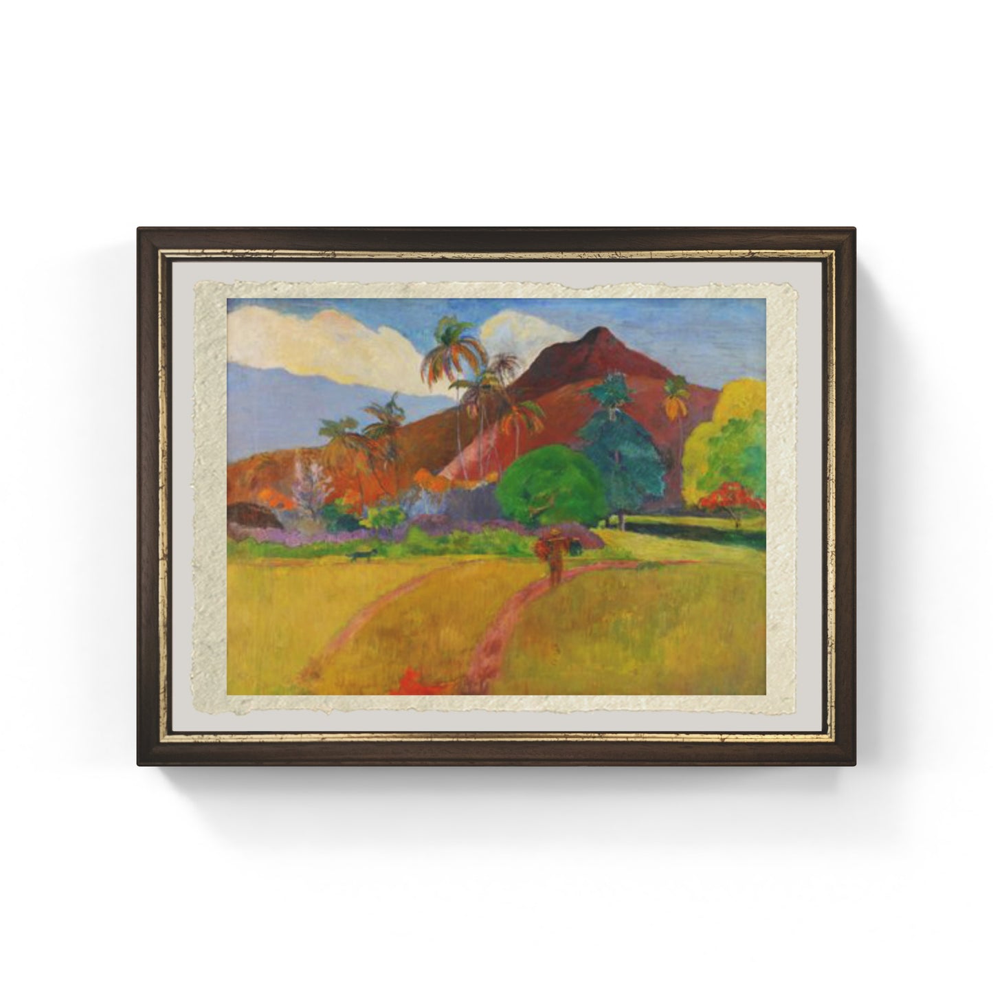 Montagne Tahitiane di Paul Gaugin su pregiata carta Amalfi