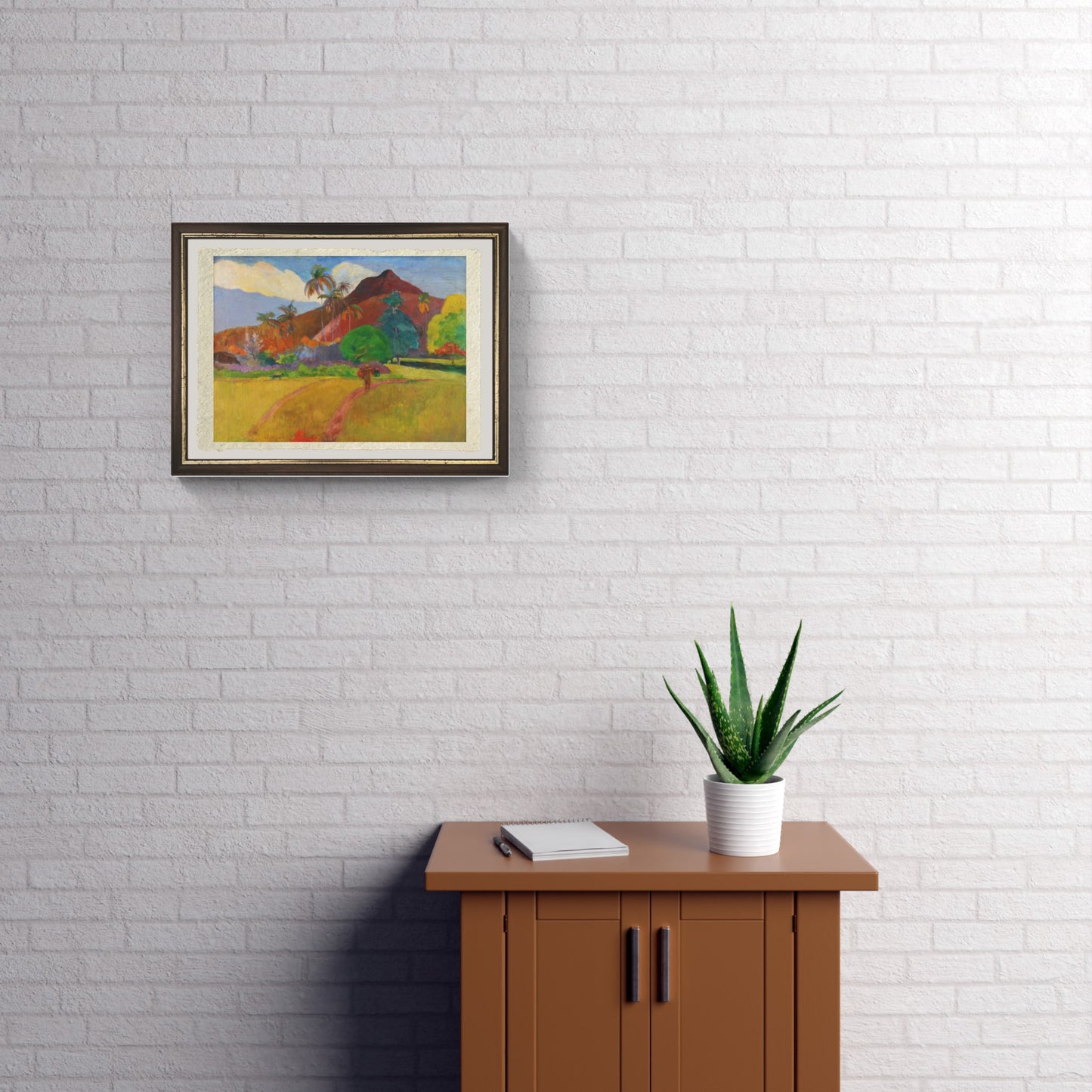 Montagne Tahitiane di Paul Gaugin su pregiata carta Amalfi