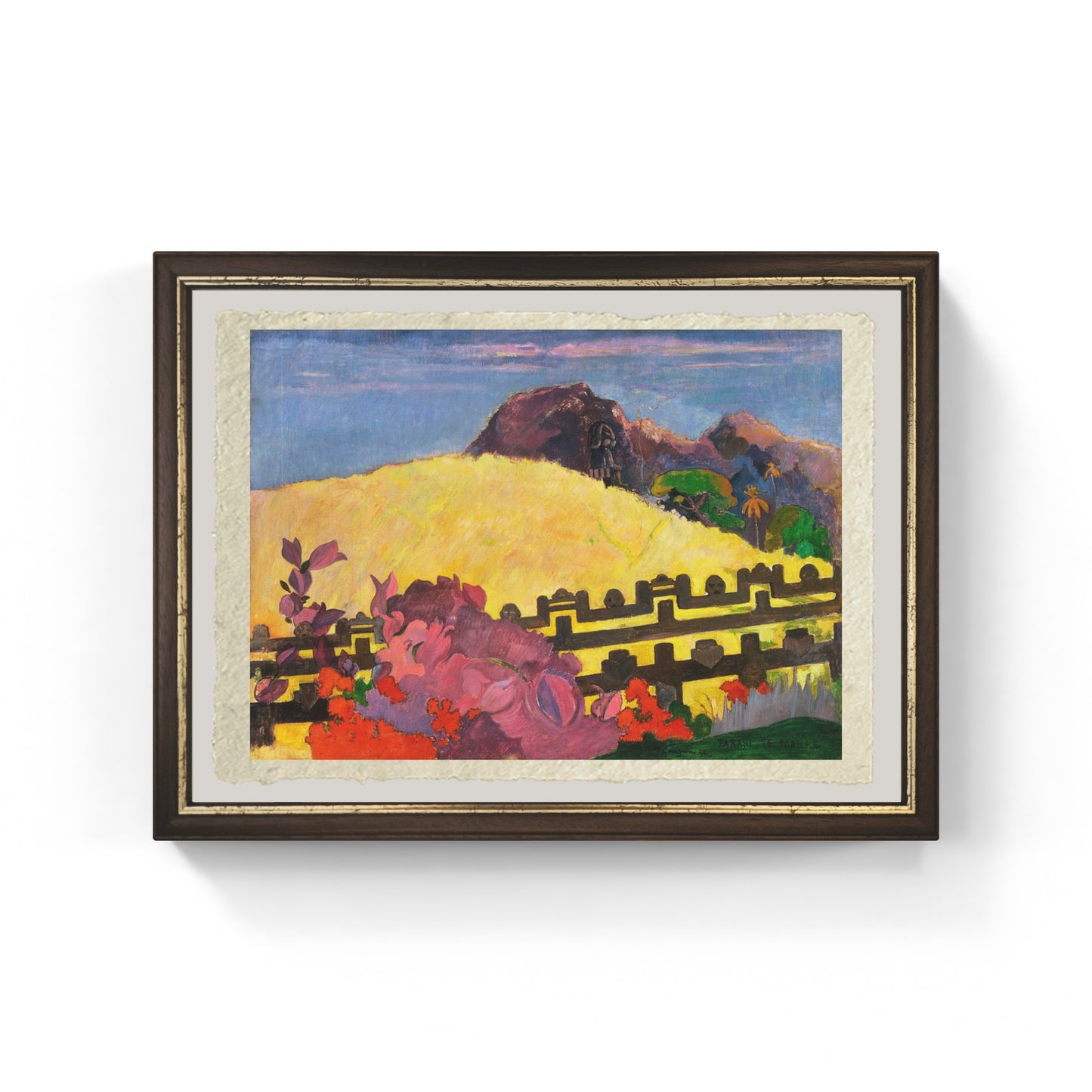 Parahi te marae di Paul Gaugin su pregiata carta Amalfi