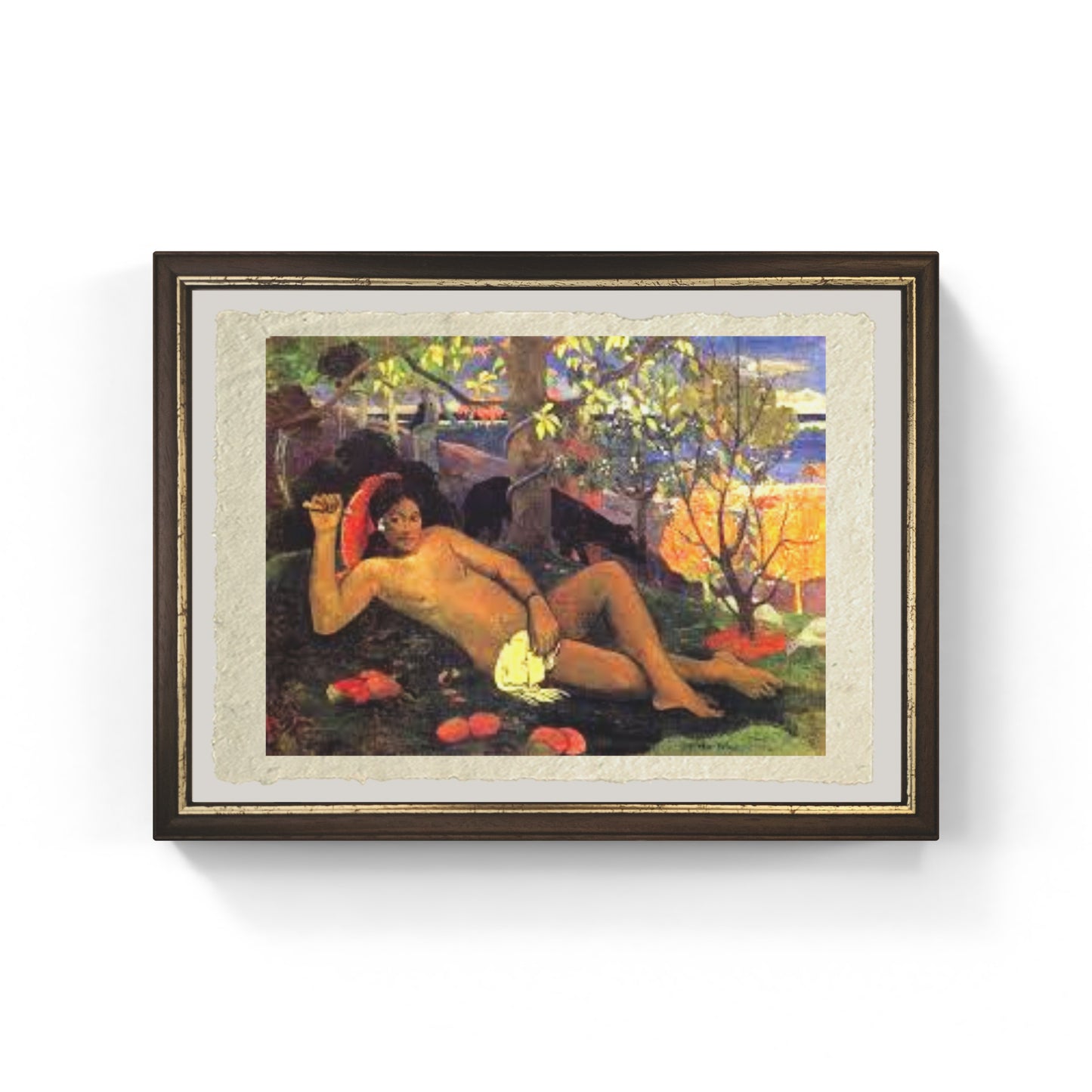 The king's wife di Paul Gaugin su pregiata carta Amalfi