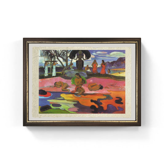 The day of the god di Paul Gaugin su pregiata carta Amalfi