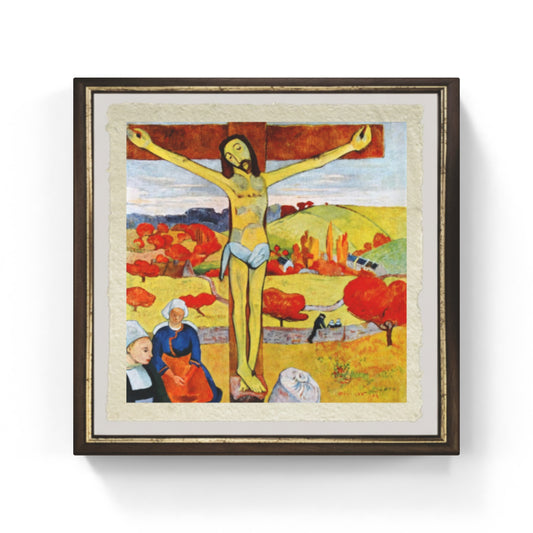 Il Cristo Giallo di Paul Gaugin su pregiata carta Amalfi