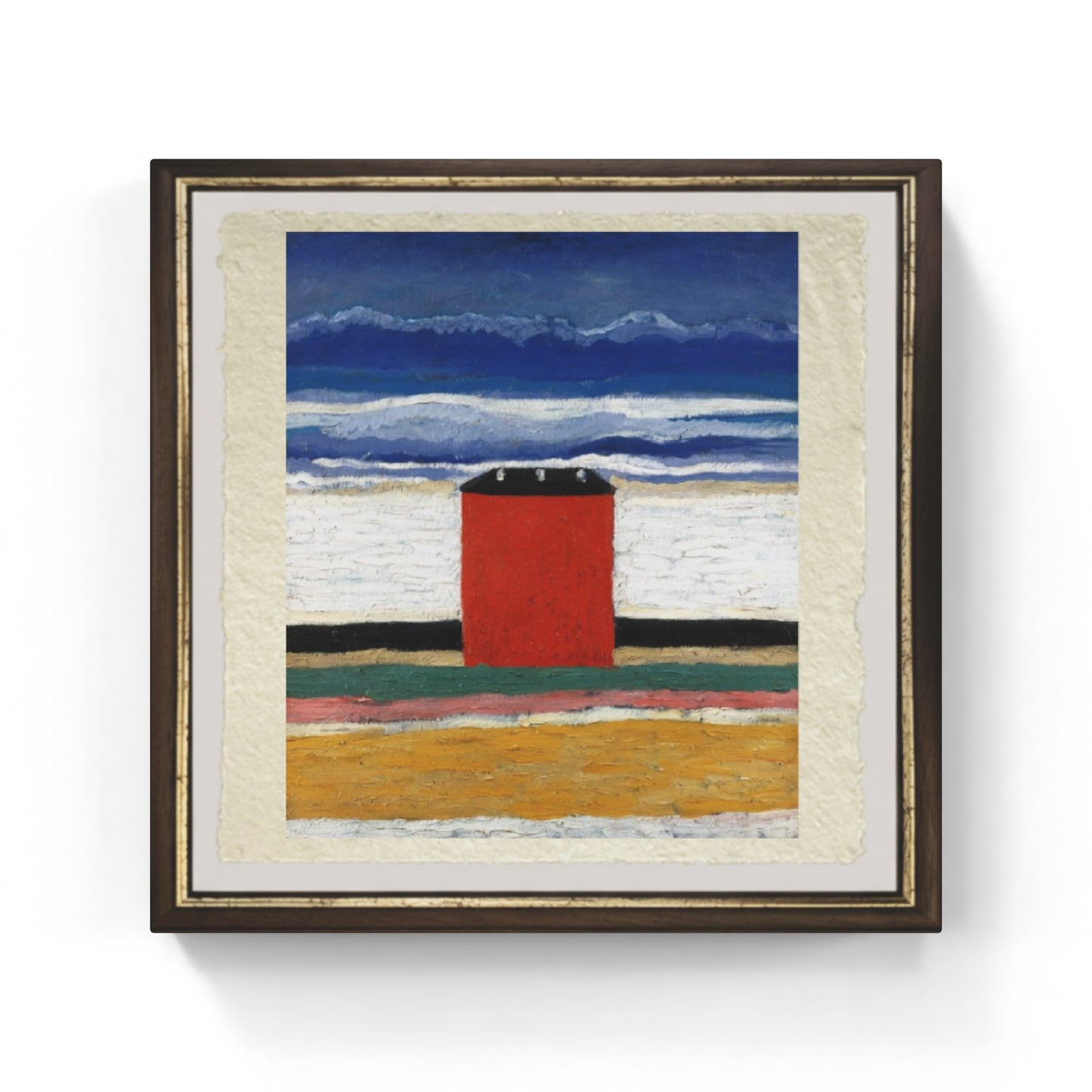 Casa rossa di Kazmir Malevich su pregiata carta Amalfi