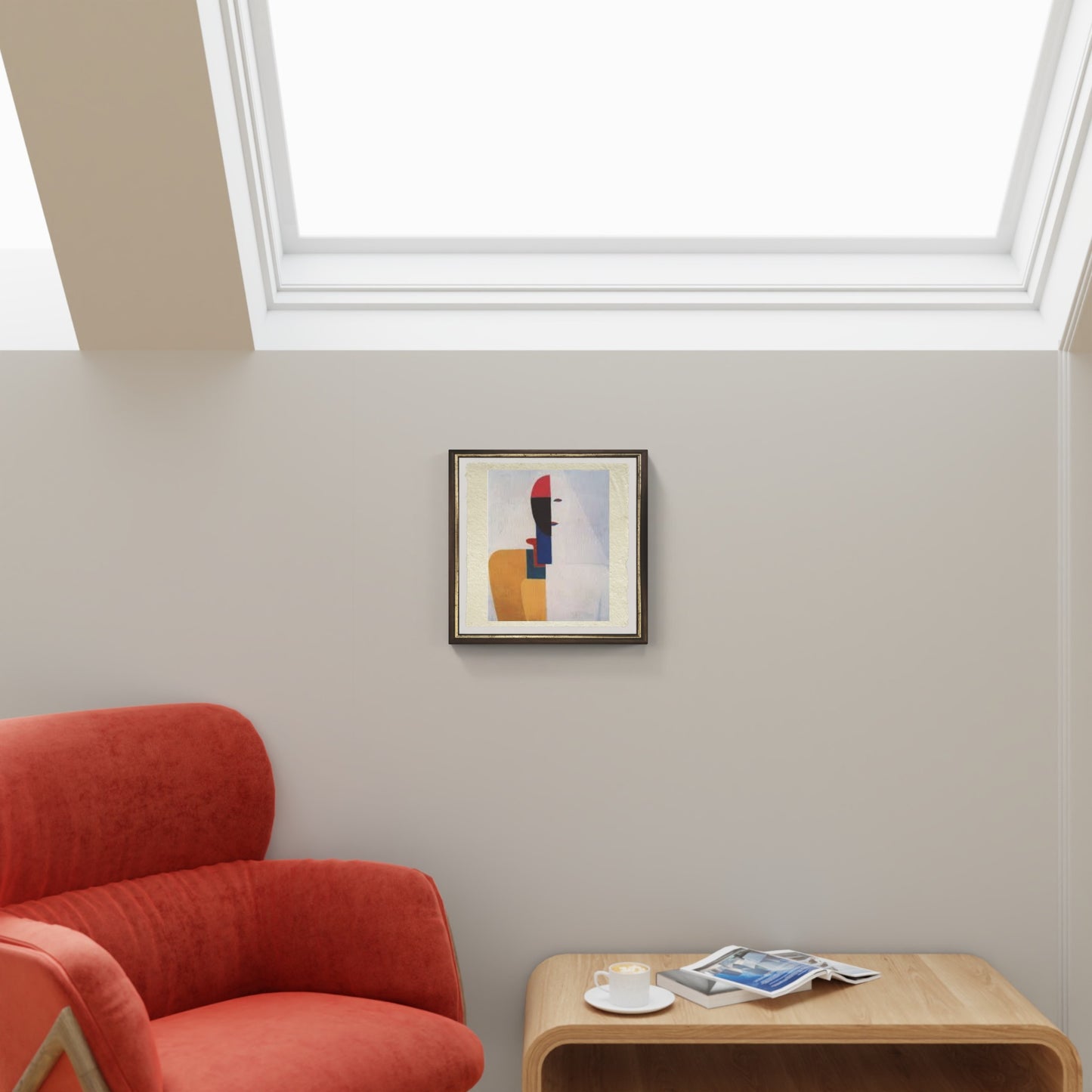 Busto di donna di Kazmir Malevich su pregiata carta Amalfi