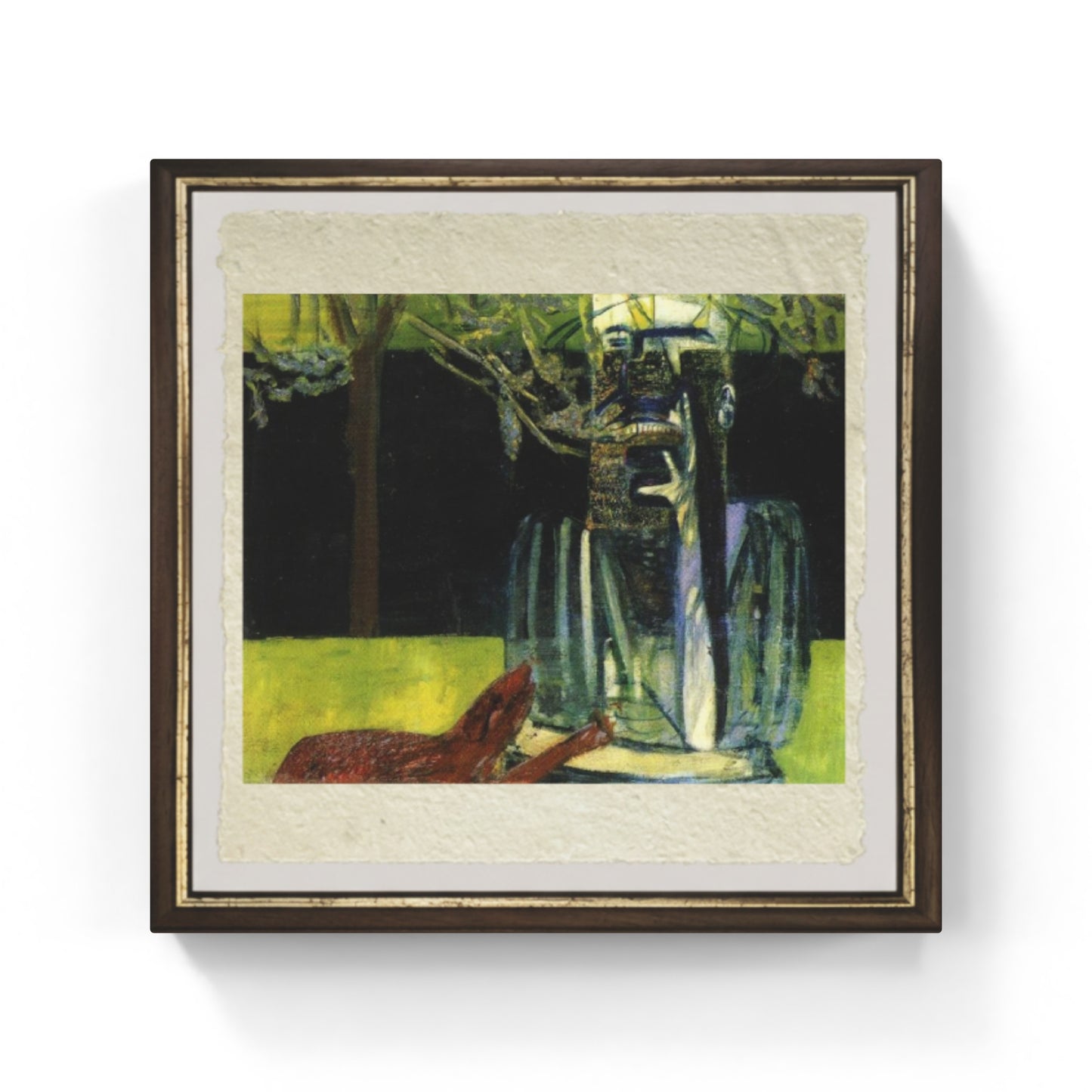 Figures in a garden di Francis Bacon su pregiata carta Amalfi