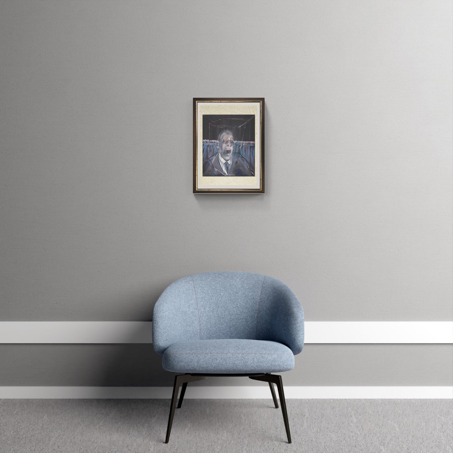 Study for a portrait di Francis Bacon su pregiata carta Amalfi