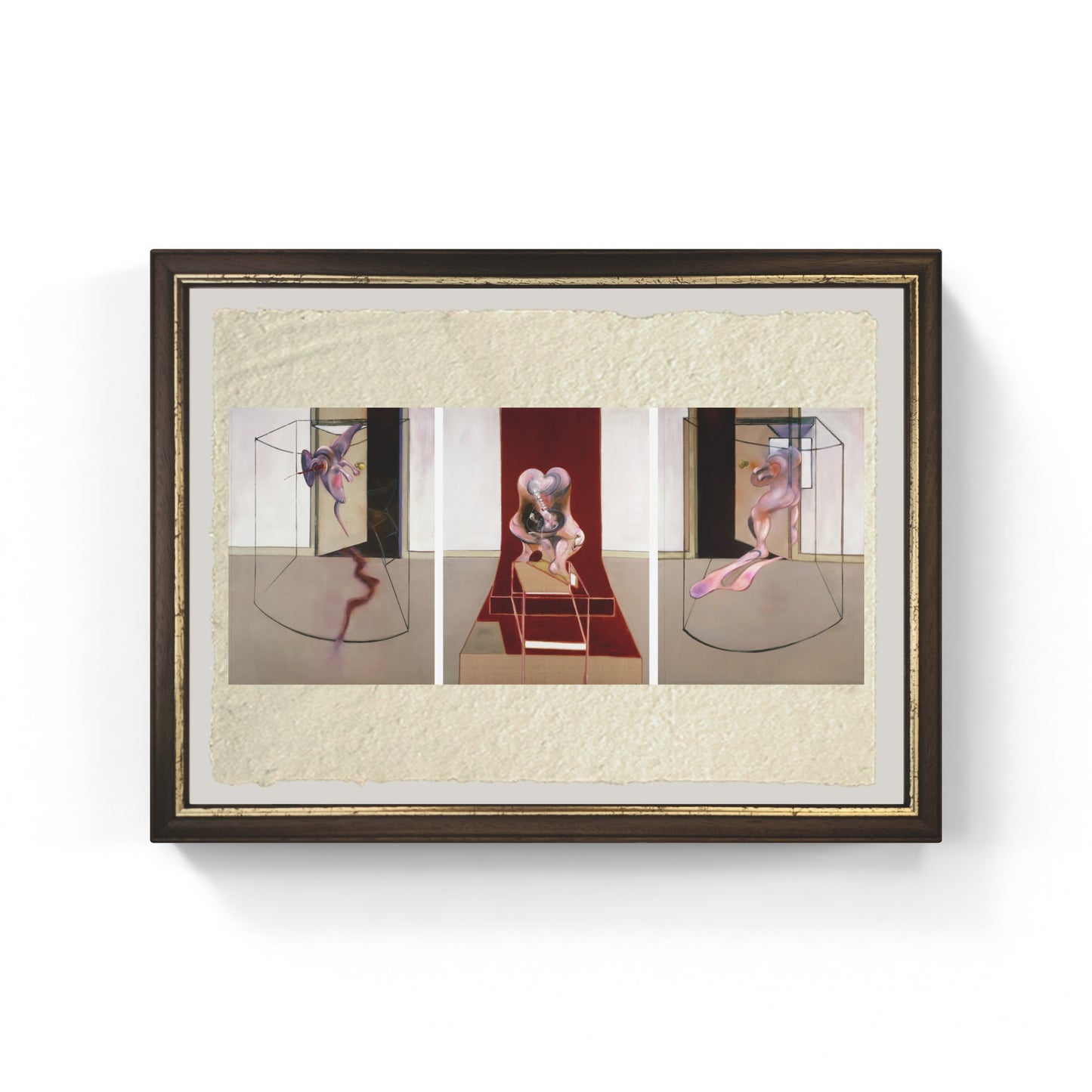 Triptych Inspired by the Oresteia of Aeschylus di Francis Bacon su pregiata carta Amalfi