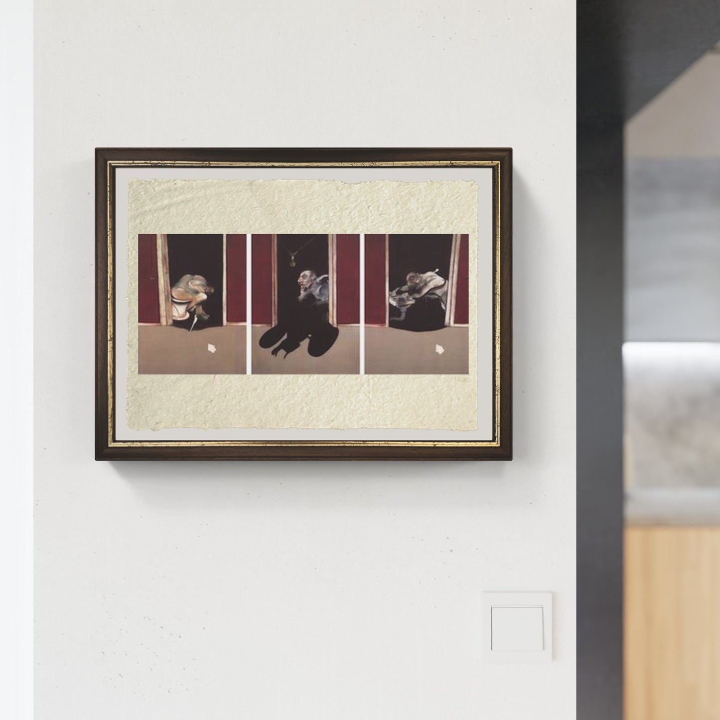 Triptych, May–June 1973 di Francis Bacon su pregiata carta Amalfi