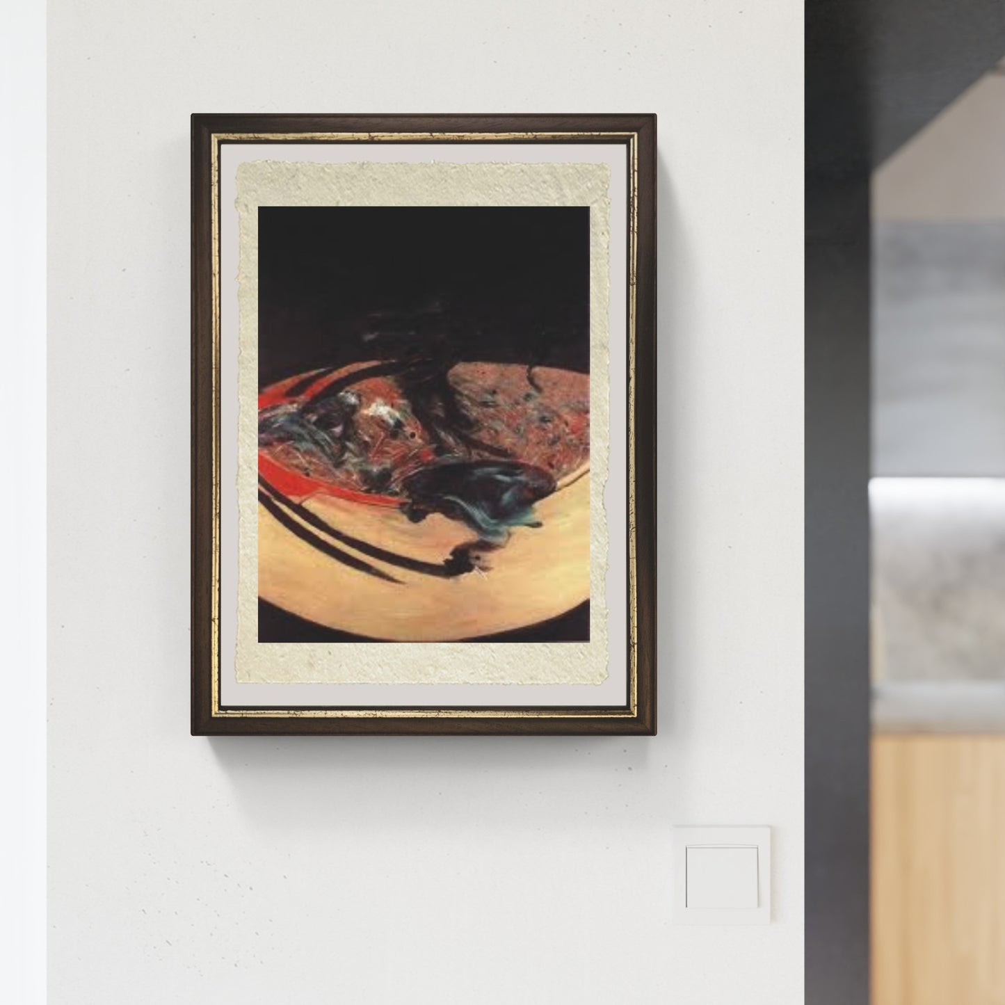 Landscape near Malabata, Tangier di Francis Bacon su pregiata carta Amalfi