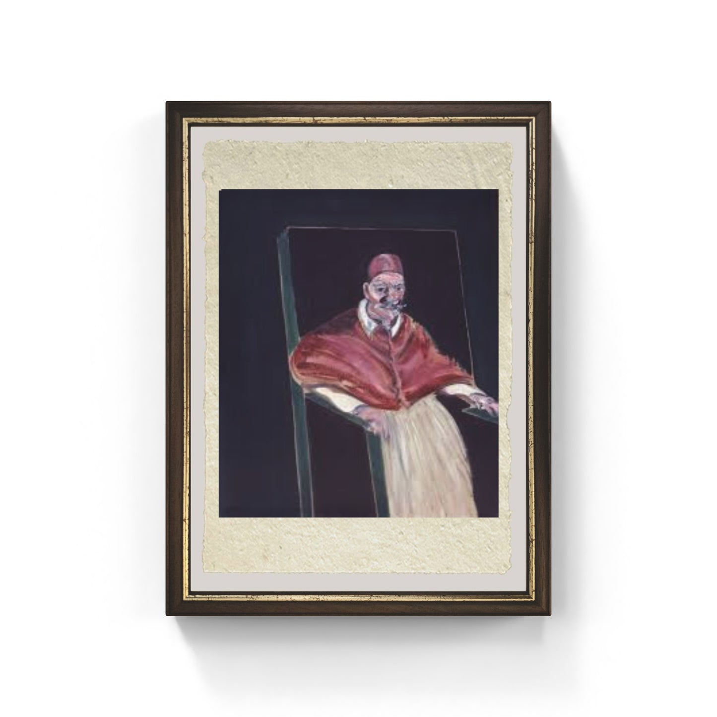 Pope II di Francis Bacon su pregiata carta Amalfi