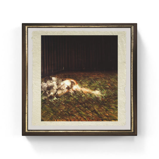 Due figure nell'erba di Francis Bacon su pregiata carta Amalfi