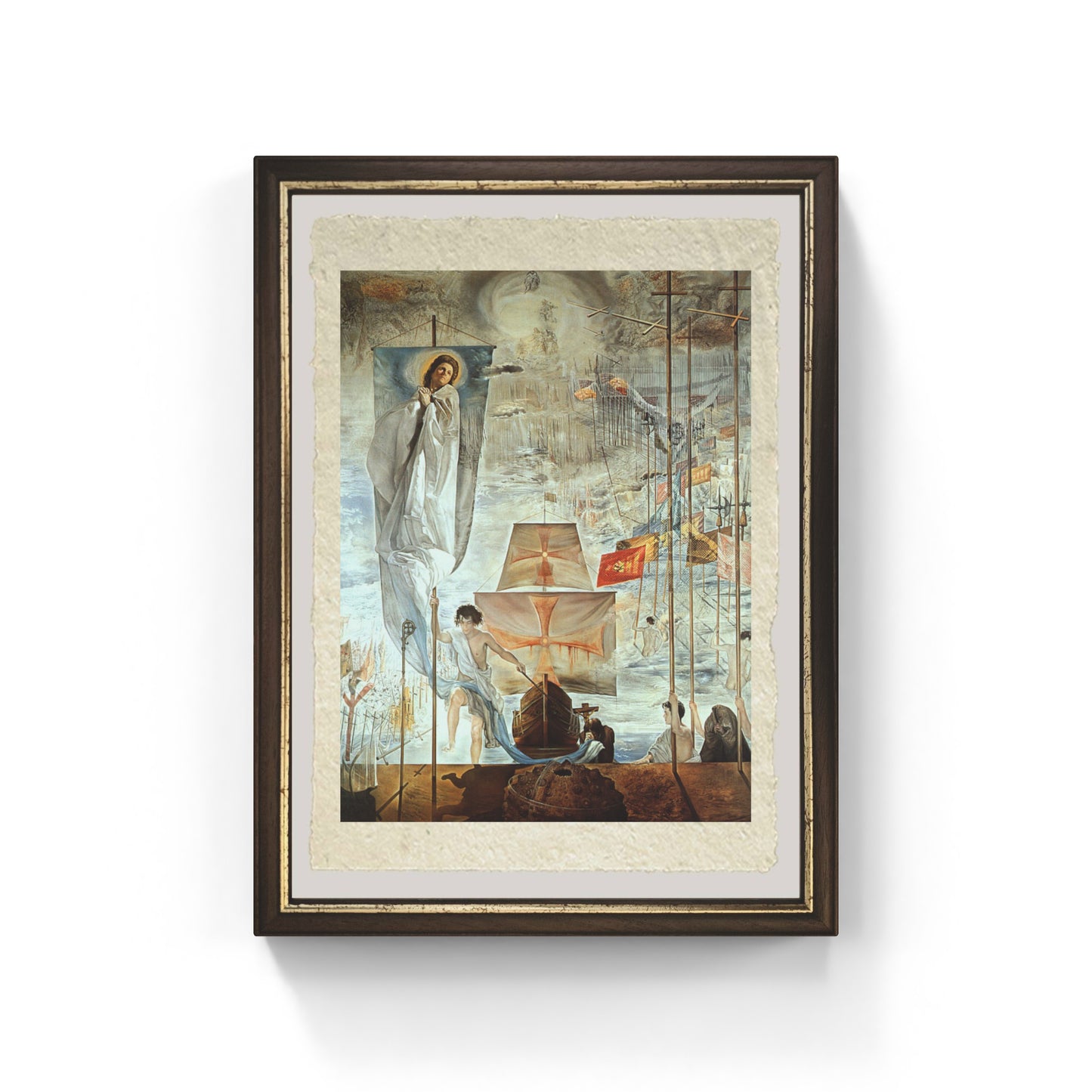 La scoperta dell'America di Salvador Dalì su pregiata carta Amalfi