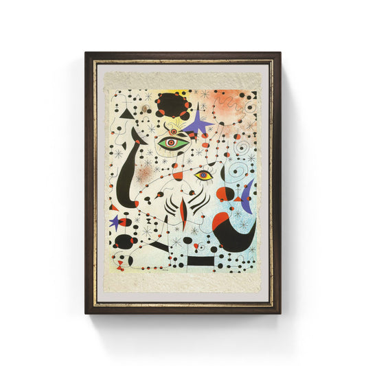 Numeri e costellazioni di Joan Mirò su pregiata carta Amalfi