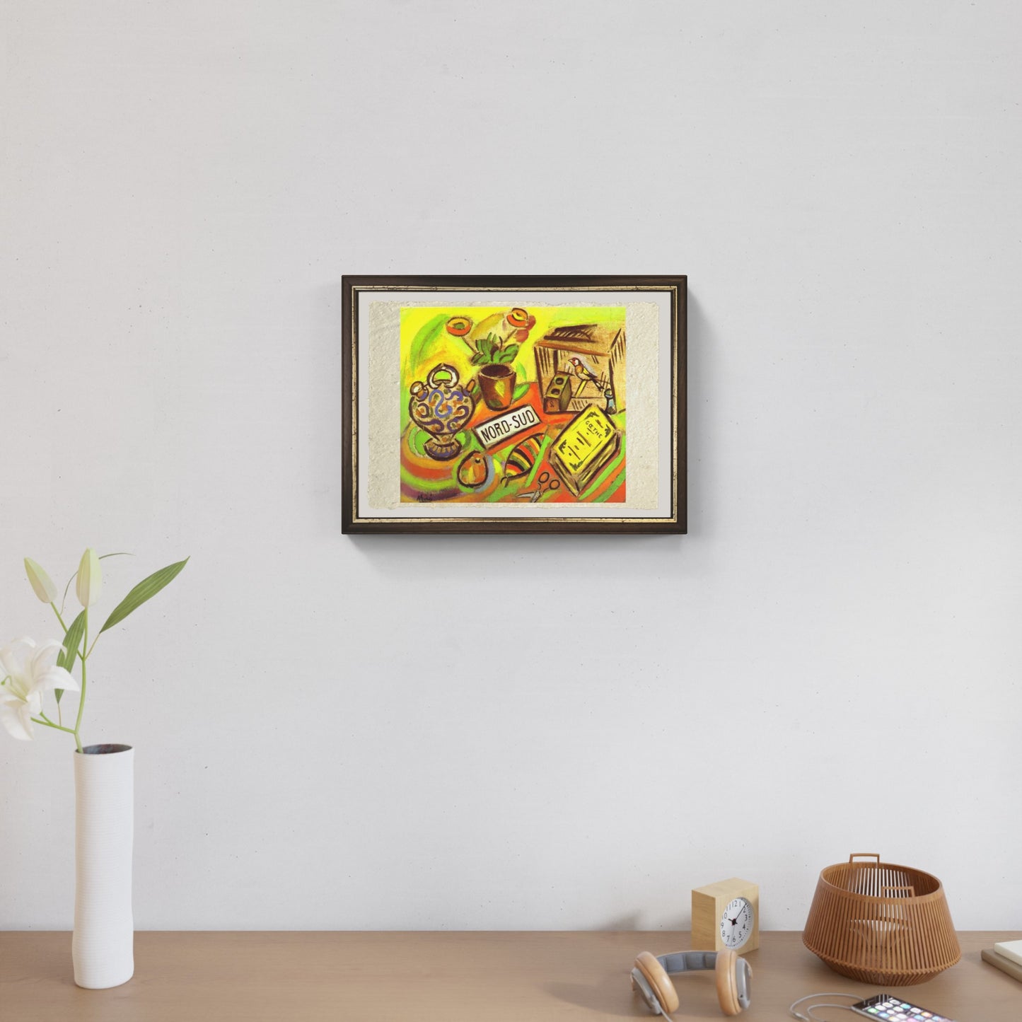 Nord sud di Joan Mirò su pregiata carta Amalfi