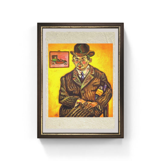 Ritratto di Hiberto Casany (The Chauffeur) di Joan Mirò su pregiata carta Amalfi