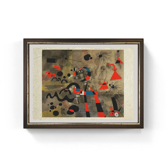 The escape ladder di Joan Mirò su pregiata carta Amalfi