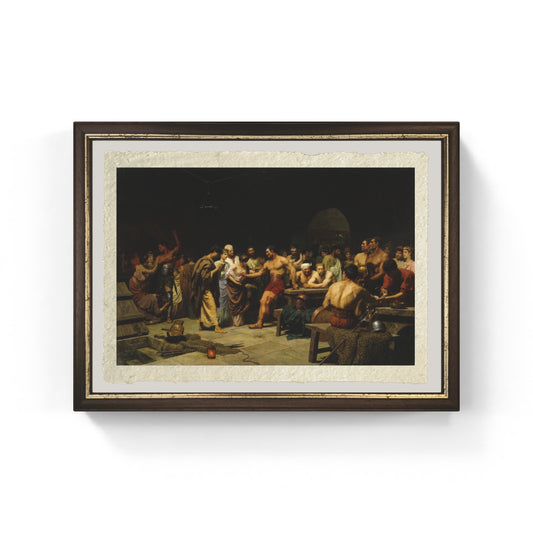 Horace reads in front of Stefano Bakalovich's circle of Maecenas