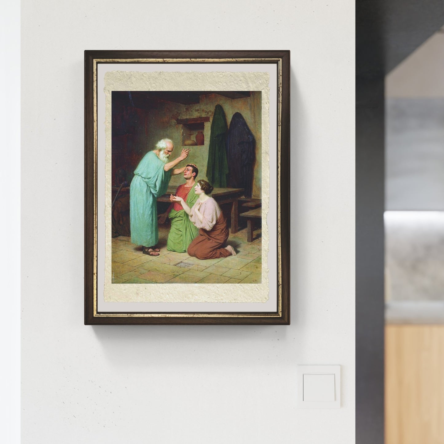 Horace reads in front of Stefano Bakalovich's circle of Maecenas