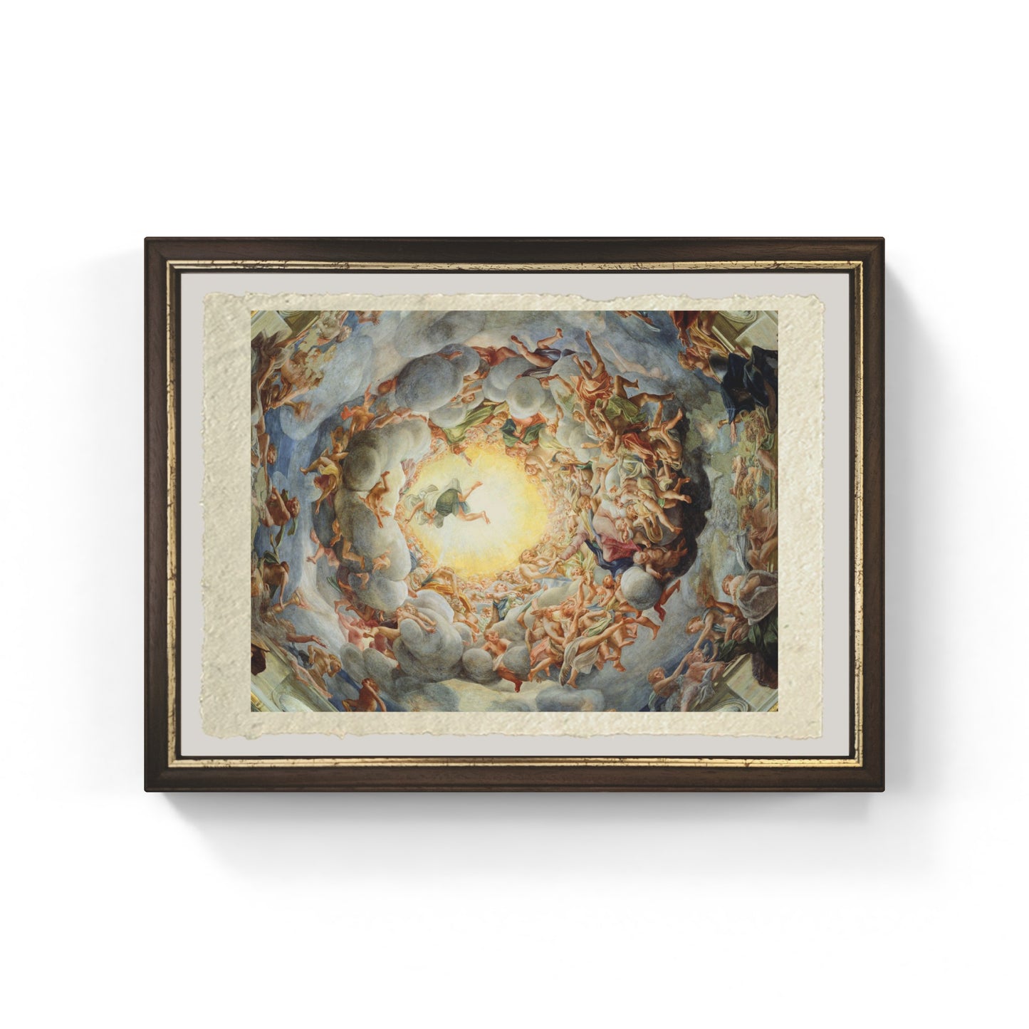 Assunzione della vergine di Correggio su pregiata carta Amalfi