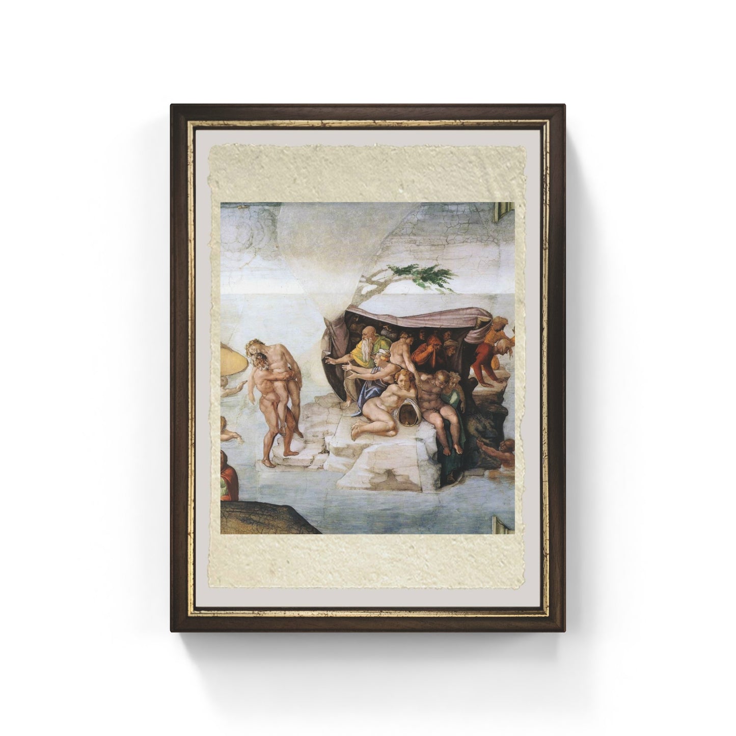 Il Diluvio Universale di Michelangelo Buonarroti su pregiata carta Amalfi