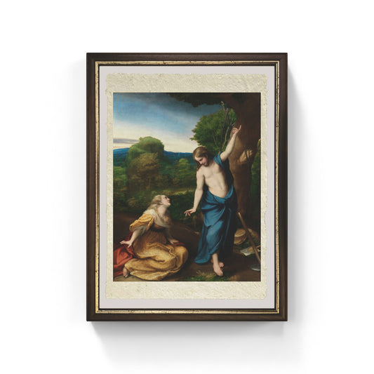 Noli me tangere di Correggio su pregiata carta Amalfi