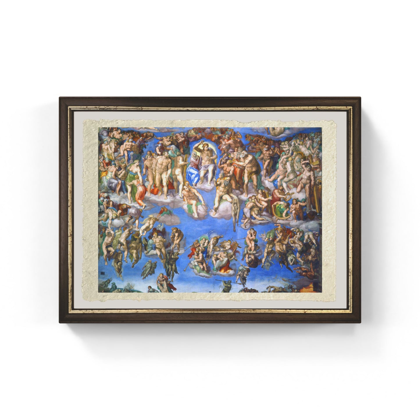 Il Giudizio Universale di Michelangelo Buonarroti su pregiata carta Amalfi
