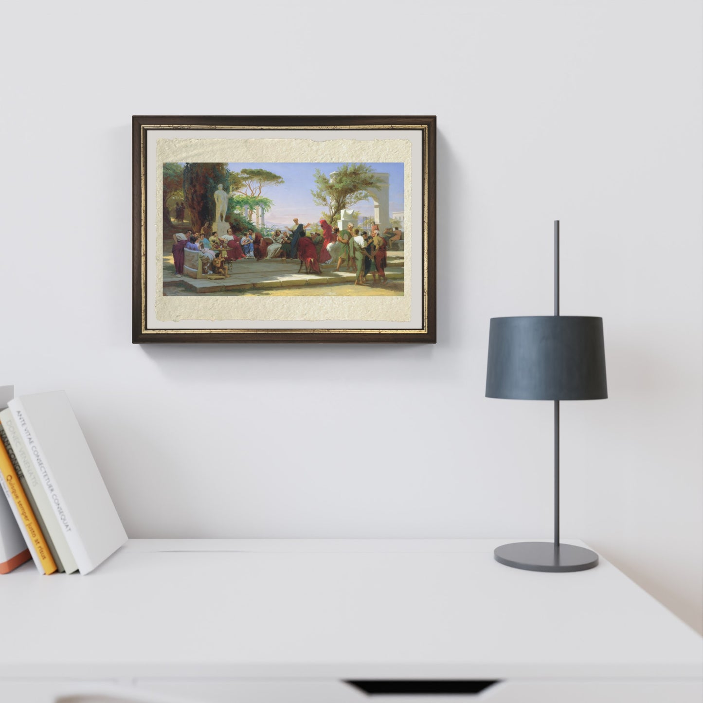 Horace reads in front of Stefano Bakalovich's circle of Maecenas