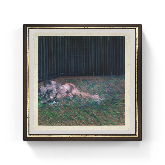 Due figure nell'erba di Francis Bacon su pregiata carta Amalfi