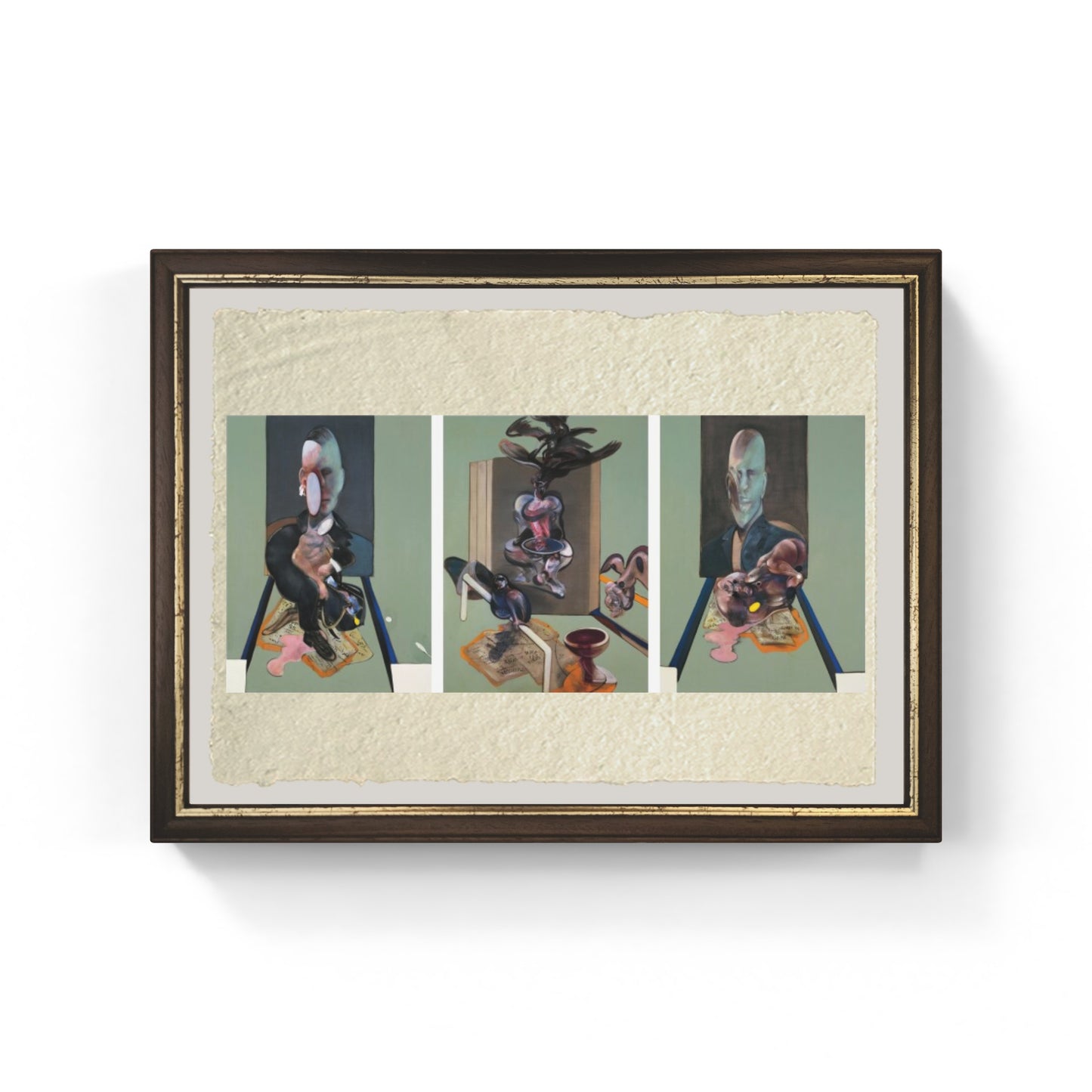 Trittico, 1976 di Francis Bacon su pregiata carta Amalfi