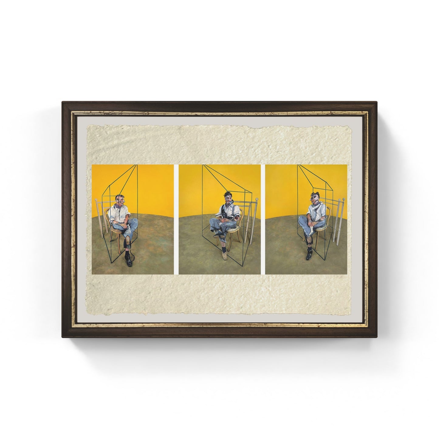 Tre studi di Lucian Freud di Francis Bacon su pregiata carta Amalfi