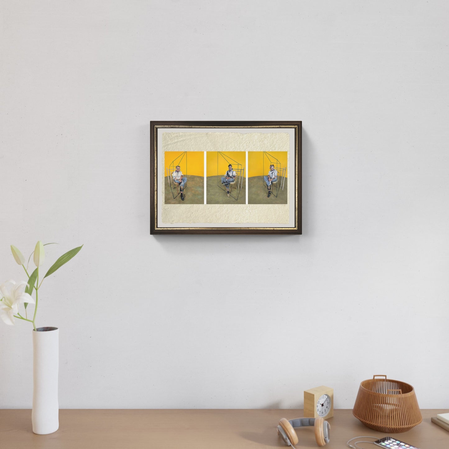 Tre studi di Lucian Freud di Francis Bacon su pregiata carta Amalfi