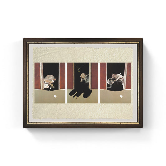 Trittico maggio-giugno 1973 di Francis Bacon su pregiata carta Amalfi