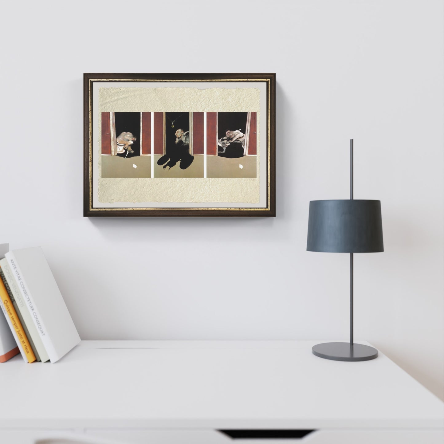 Trittico maggio-giugno 1973 di Francis Bacon su pregiata carta Amalfi