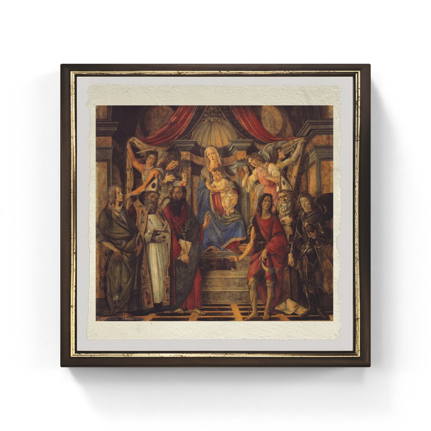 La Pala di San Barnaba di Sandro Botticelli su pregiata carta Amalfi